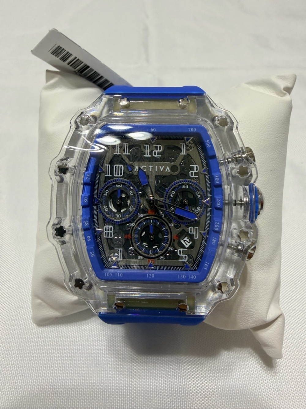 ACTIVA by Invicta Clear Case Blue Chronograph Men’s Watch